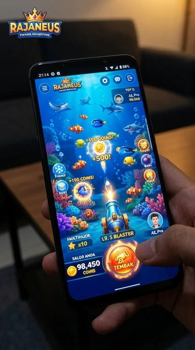 Screenshot aplikasi rajazeus dengan tampilan antarmuka yang bersih.